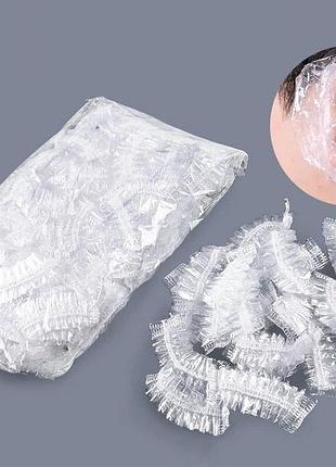 Бахіли для захисту вух під час фарбування 100 шт one size