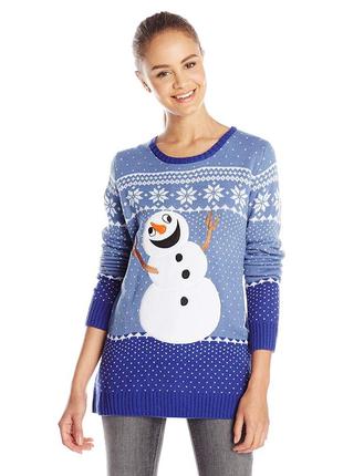 Blizzard bay новогодний свитер,рисунок 3d, новый, яркий, нарядный, одежда из сша