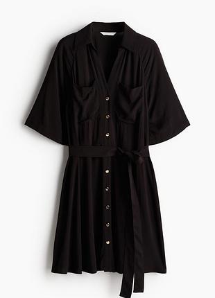 Новое натуральное платье рубашка h&m. новая коллекция!