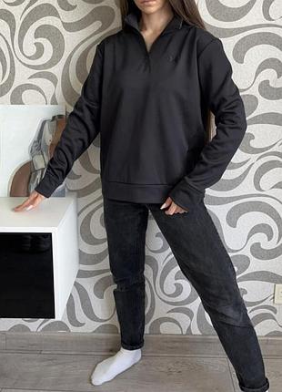 Жінoча чорна спортивна кофта s ,42-44 under armour fleece zip