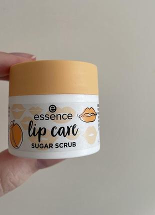 Цукровий скраб для губ essence lip care sugar scrub