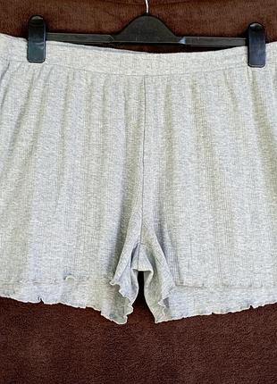 Шорты женские серые у рубчик, eur l, 44/46