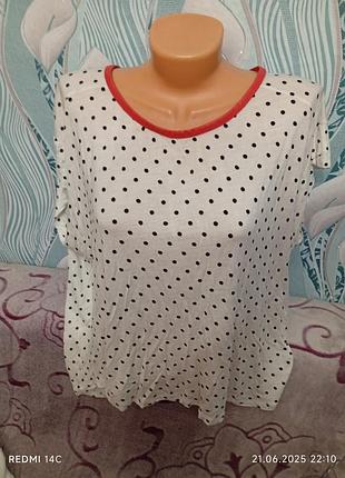 Стильная женская кофточка в горошек сзади на молнии