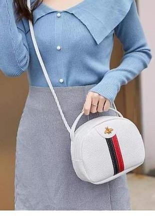 Белая сумочка мини