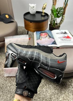 Кроссовки nike m air max 95 prm black grey orange