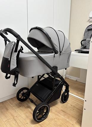Коляска 2 в 1 carrello alfa 2024 feather grey сірий