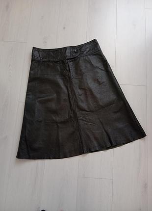 Юбка кожаная