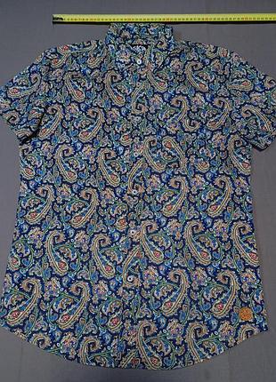 Воротник 42 см ska&soll гавайка мужская рубашка тенниска size m