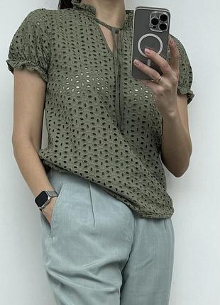 Блузка smashed lemon із натуральної прошви