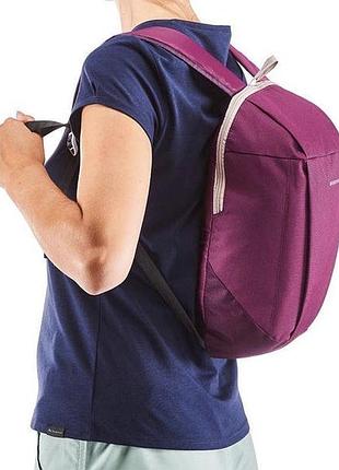 Рюкзак туристичний quechua 10 arpenaz фуксія бордовий