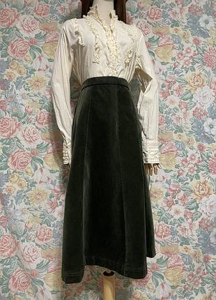 Вельветова спідниця