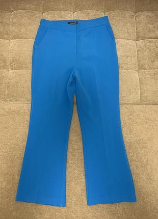 Штани жіночі primark клеш блакитного кольору висока талія розмір 12//l/40