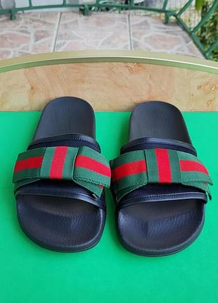 Шльопанці gucci pursuit satin web bow Host womens оригінал 25,5-26 см.