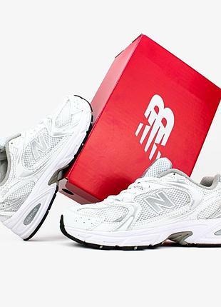 Кроссовки new balance 530 цвет белый/серебряный 57700