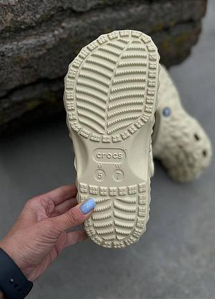 Кроксы сабо crocs classic geometric bone crocs classic geometric bone унисекс3 фото