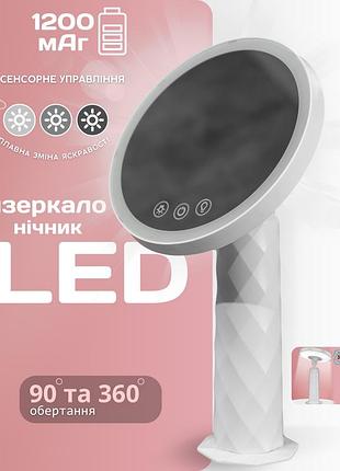 Дзеркало-нічник 2в1