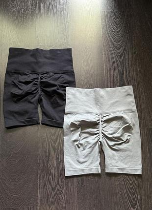 Набір велосипедок для тренувань, розмір s, чорний + сірий