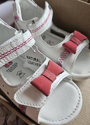 Новые детские кожаные босоножки lasocki kids р.21, стелька 14.5 см (бирка, коробка)