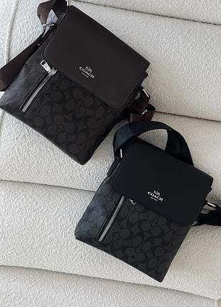 Сумка-мессенджер coach чоловіча через плече
