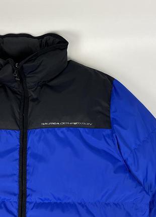 Зимовий пуховик nautica competition  двухсторонній чорний синій розмір xl tnf 700 дутий теплий