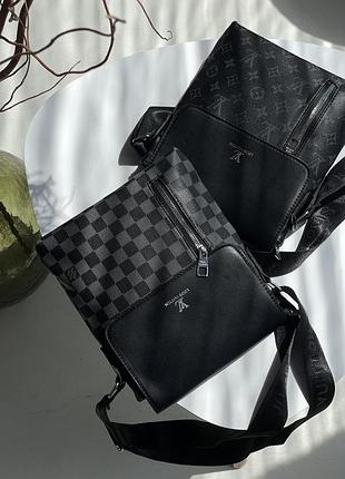 Сумка-мессенджер louis vuitton чоловіча через плече