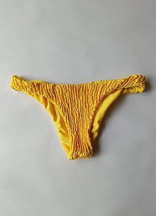 Низ від купальника жовті плавки з жаткою xs/s