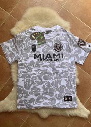Хіт! футболка bape inter miami. футболка a bathing ape. джерсі bape x adidas inter miami.