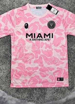 Хіт! футболка bape inter miami. футболка a bathing ape. джерсі bape x adidas inter miami.