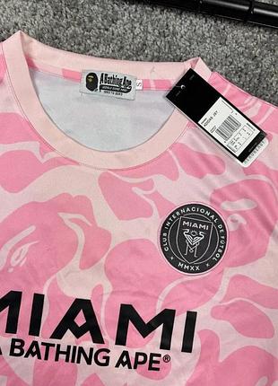 Хіт! футболка bape inter miami. футболка a bathing ape. джерсі bape x adidas inter miami.2 фото