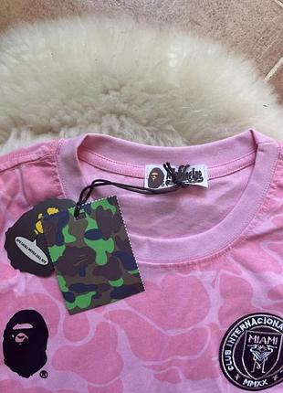 Хіт! футболка bape inter miami. футболка a bathing ape. джерсі bape x adidas inter miami.4 фото