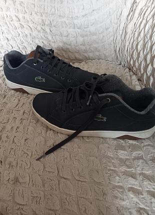 Кроссовки мокасины сникерсы lacoste,оригинал, 43 размер.