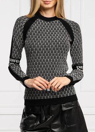 Karl lagelfeld cut out sleeve sweater жіночий светр джемпер