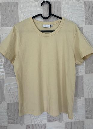 Базова футболка weekday, котонова футболка