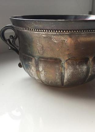 Чашка пиала серебряная 200 г винтаж