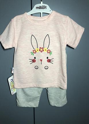 Комплект детский на девочку, 6-9 месяцев