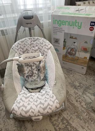 Продам нове крісло-гойдалка 2 в 1 ingenuity (інгініті) simplecomfort🤍