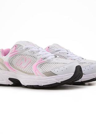 Кросівки new balance 530 білі зі сріблястим