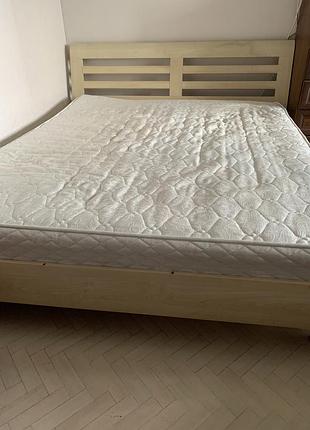 Double bed з матрасом велам модель агат(hard/soft)розмір 2200 см/1650 смб/в