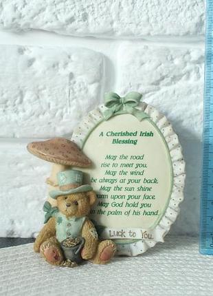 Cherished teddies a cherished irish blessing 1994 колекційний ведмедик. вінтаж. кераміка.