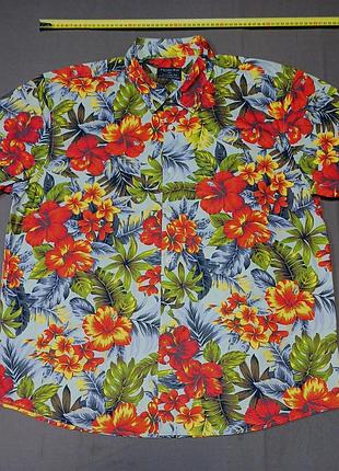 Воротник 48 см primark гавайка тенниска мужская рубашка size xl