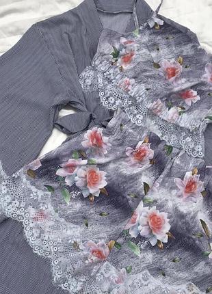 Комплект для дому і відпочінку з мереживом,хенд мейд