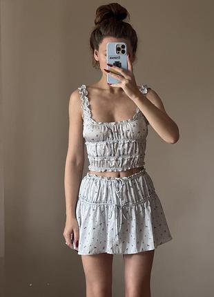Костюм  zara з сатину