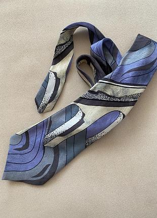 Галстук шелковый с восхитительными 🩵🩶🤍цветами для стилизации ваших образов