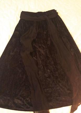Велюрова спідниця