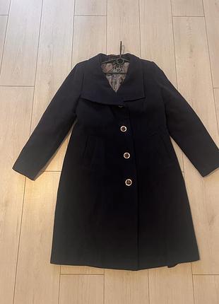 Пальто кашемірове жіноче синє