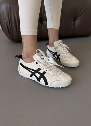 Жіночі низькі кросівки кеди кросівки asics onitsuka tiger light white black