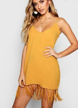 Сукня плаття платье в стилі бохо, пляжна сукня boohoo