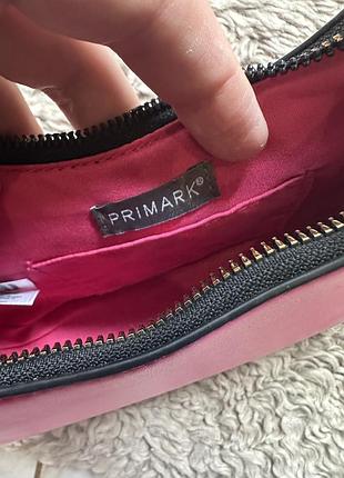 Жіноча рожева сумка пів місяць нова primark