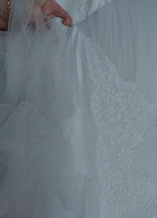 Весильное платье с кружевным верхом принцесса платье для выпускного бала, платье на выпуск...