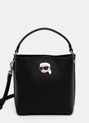 Сумка чорна  karl lagerfeld